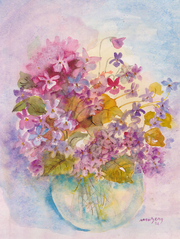 Opera Nora Berg - Bouquet di violette
