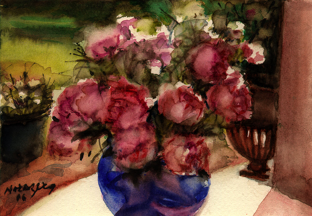 Opera Nora Berg - Boccioli di Peonie Sarah Bernard