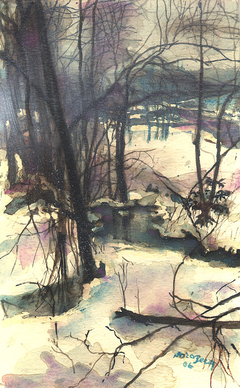 Opera Nora Berg - Bosco sotto la neve