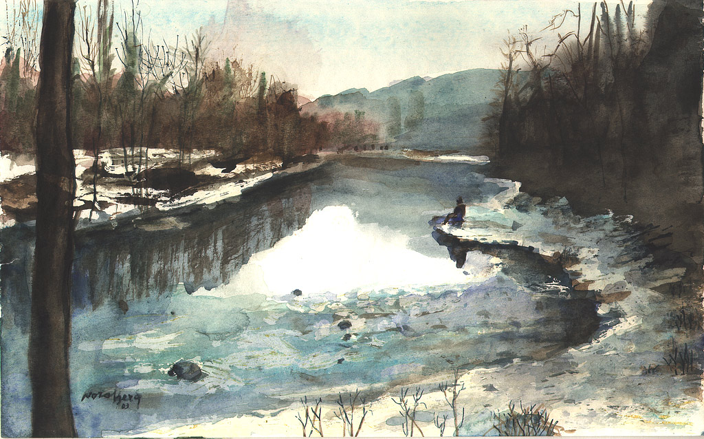 Opera Nora Berg - Veduta del Lambro