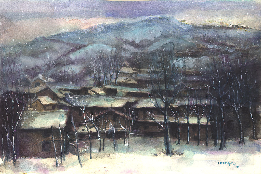 Opera Nora Berg - Villaggio di montagna